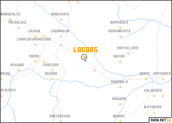 map of Lagoas