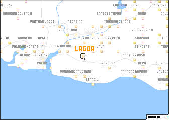 map of Lagoa