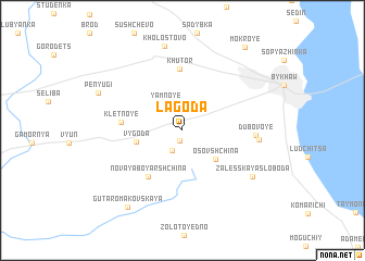 map of Lagoda