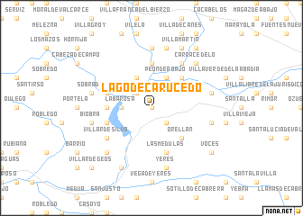 map of Lago de Carucedo