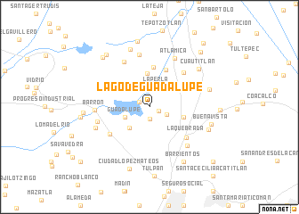 map of Lago de Guadalupe