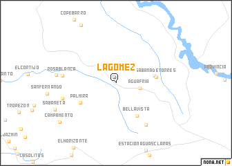 map of La Gómez