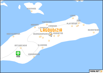 map of Lagoúdi Zía