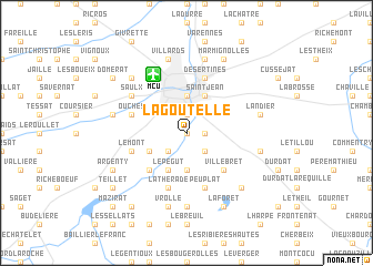 map of La Goutelle
