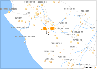 map of La Grama