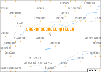 map of La GrandʼCombe-Châteleu
