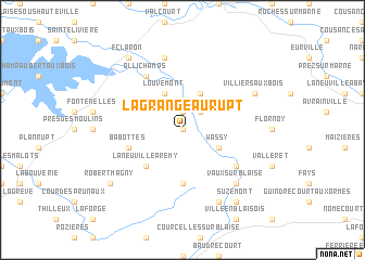 map of La Grange-au-Rupt