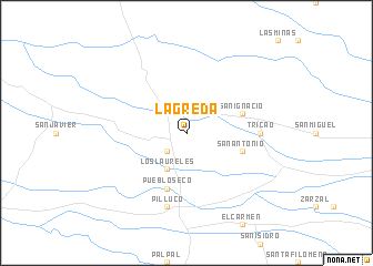 map of La Greda