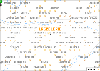 map of La Grolerie