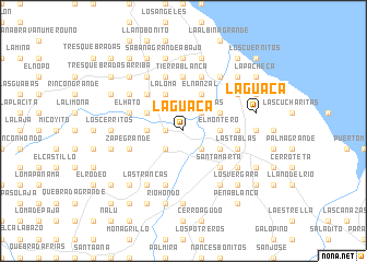 map of La Guaca