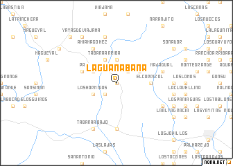 map of La Guanábana