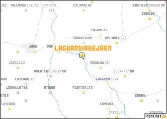 map of La Guardia de Jaén