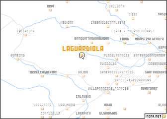 map of La Guardiola