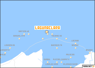 map of Laguna Clara