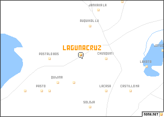 map of Laguna Cruz