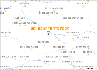 map of Laguna de Contreras