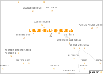 map of Laguna de Labradores