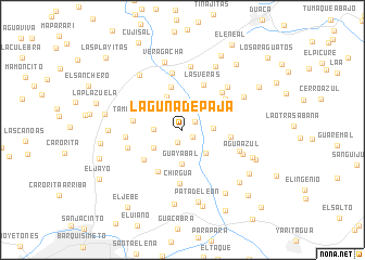 map of Laguna de Paja