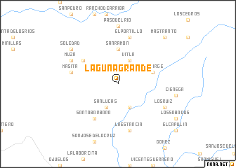 map of Laguna Grande