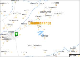 map of Laguna Grande