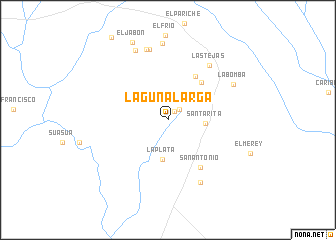 map of Laguna Larga