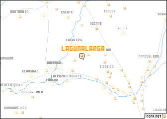 map of Laguna Larga