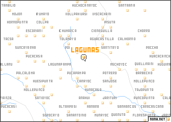 map of Lagunas