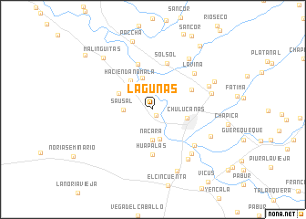 map of Lagunas