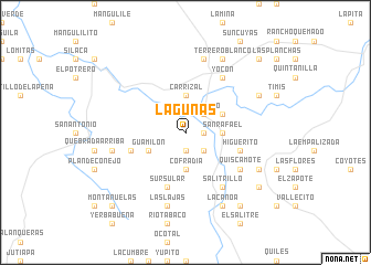 map of Lagunas