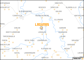 map of Lagunas