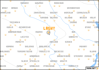 map of Łagwy