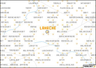 map of La Hache