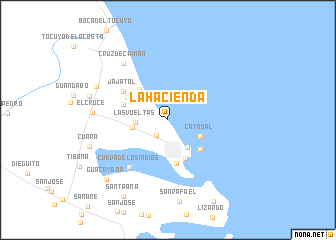 map of La Hacienda