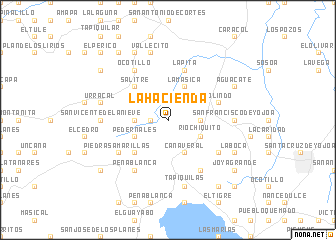 map of La Hacienda