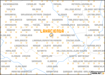 map of La Hacienda