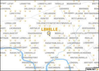 map of La Halle