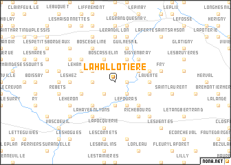 map of La Hallotière