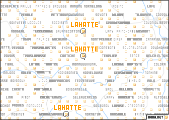 map of La Hatte