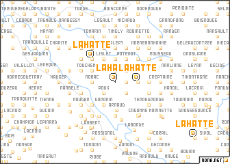 map of La Hatte