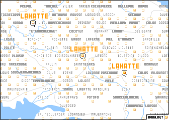 map of La Hatte