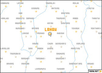 map of La Haw