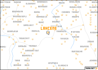 map of Lahcene