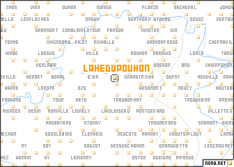 map of Lahé du Pouhon