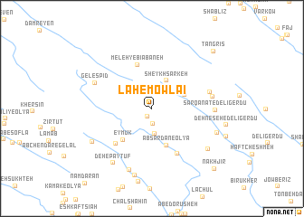 map of Lah-e Mowlā\