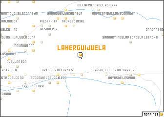 map of La Herguijuela