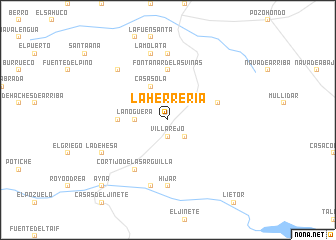 map of La Herrería