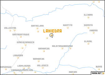 map of La Hiedra