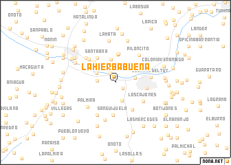 map of La Hierbabuena