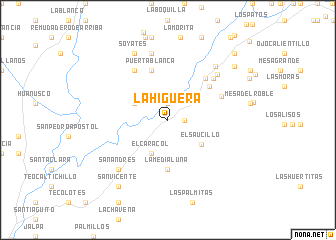 map of La Higuera