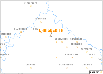 map of La Higuerita